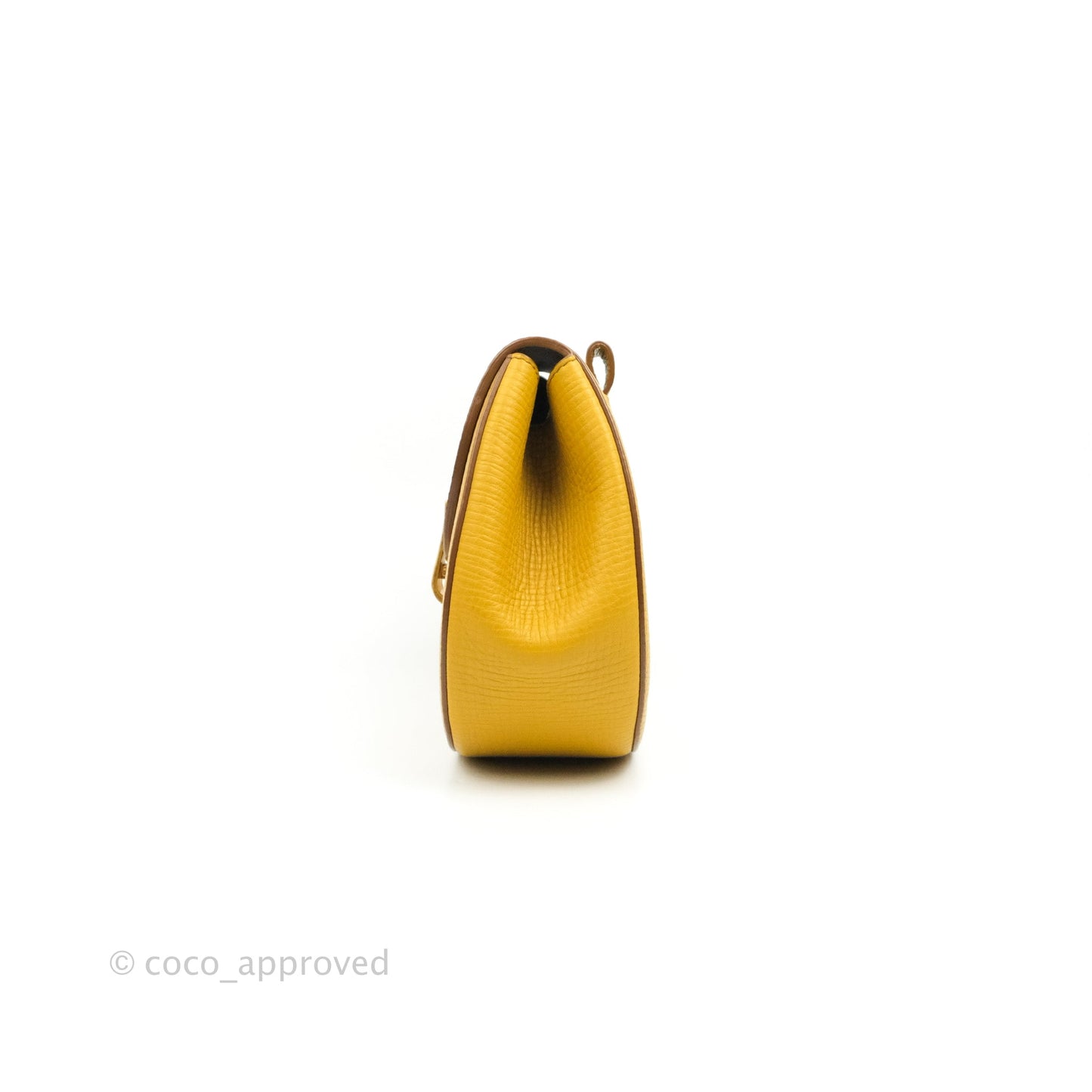 Bottega Veneta Palmellato Rounded Belt Bag Calfskin Yellow