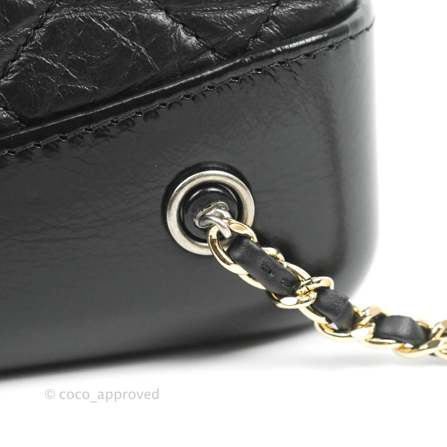 Chanel Small Gabrielle Backpack Black Aged Calfskin