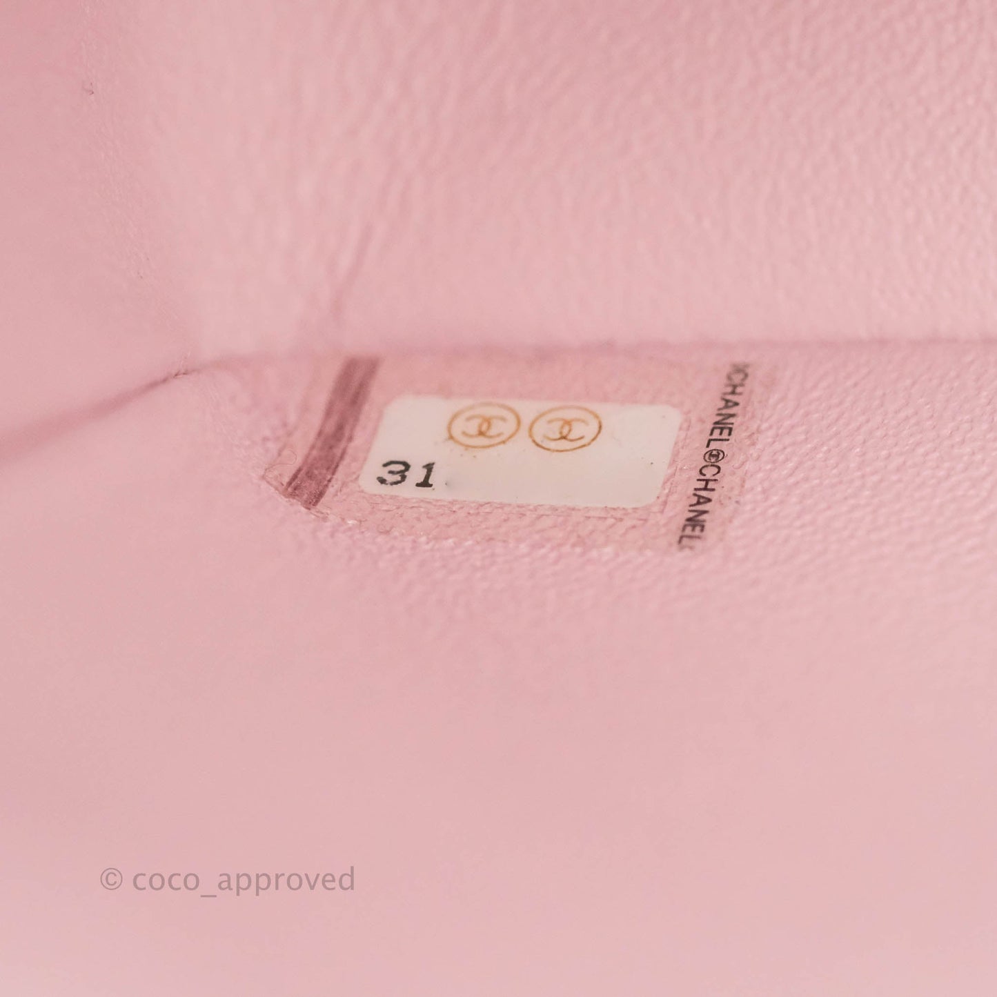 Chanel Classic Mini Rectangular Flap Pink Tweed Gold Hardware