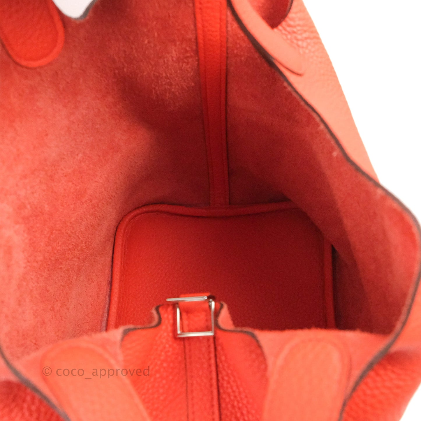 Hermès Picotin 22 Orange Clemence Palladium Hardware