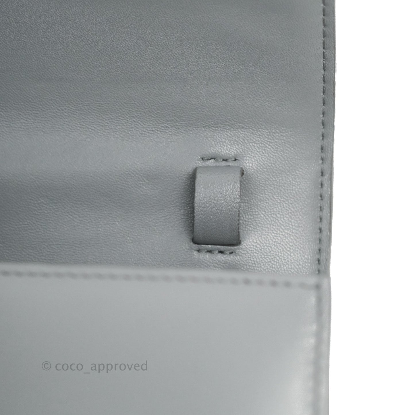 Celine Medium Classic Box Flap Grey Calfskin