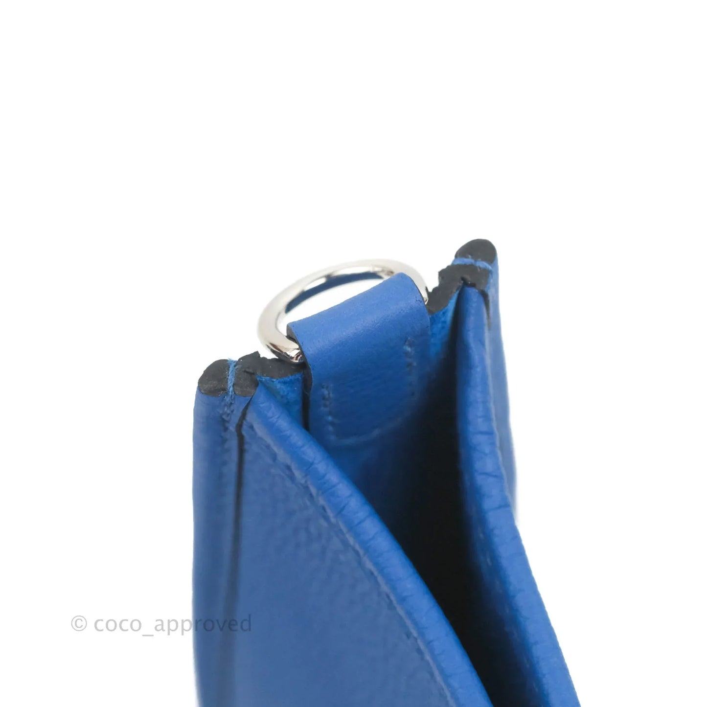 Hermès Mini Evelyne 16 Bleu France Taurillon Maurice Palladium Hardware