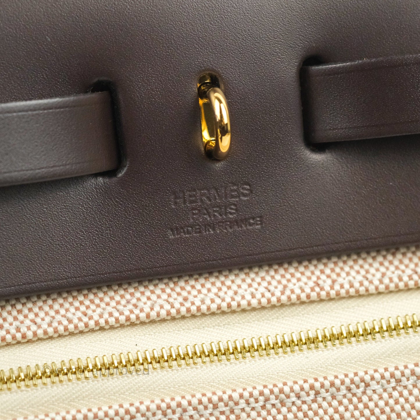 Hermès Herbag Zip 31 Hunter Cowskin/ Viking Criss Gold Hardware