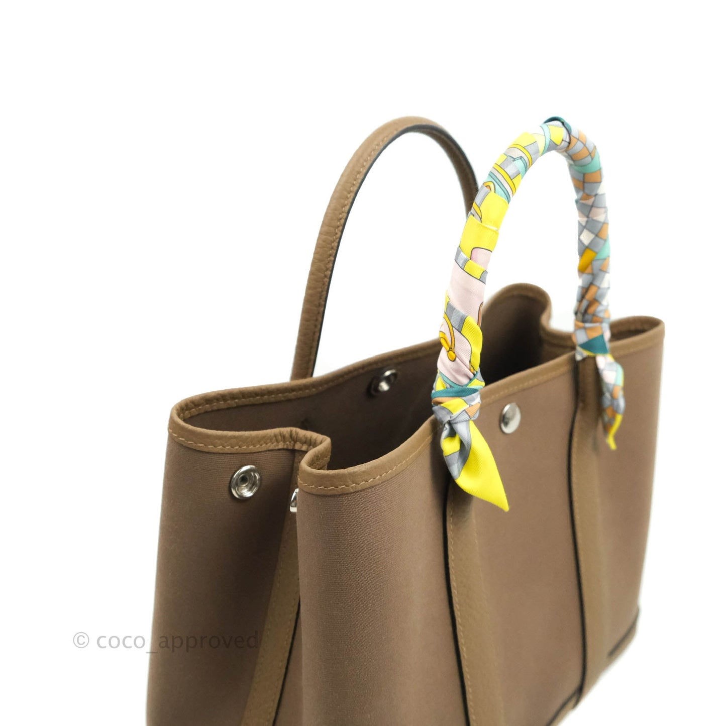 Hermès Garden Party 30 Canvas Brown