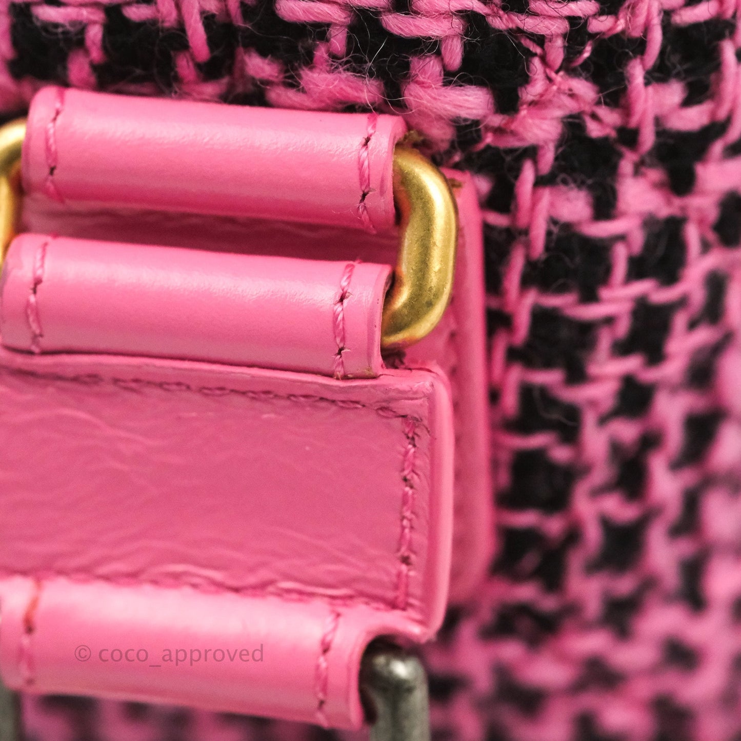 Chanel Small Gabrielle Hobo Pink/Black Tweed Mixed Hardware