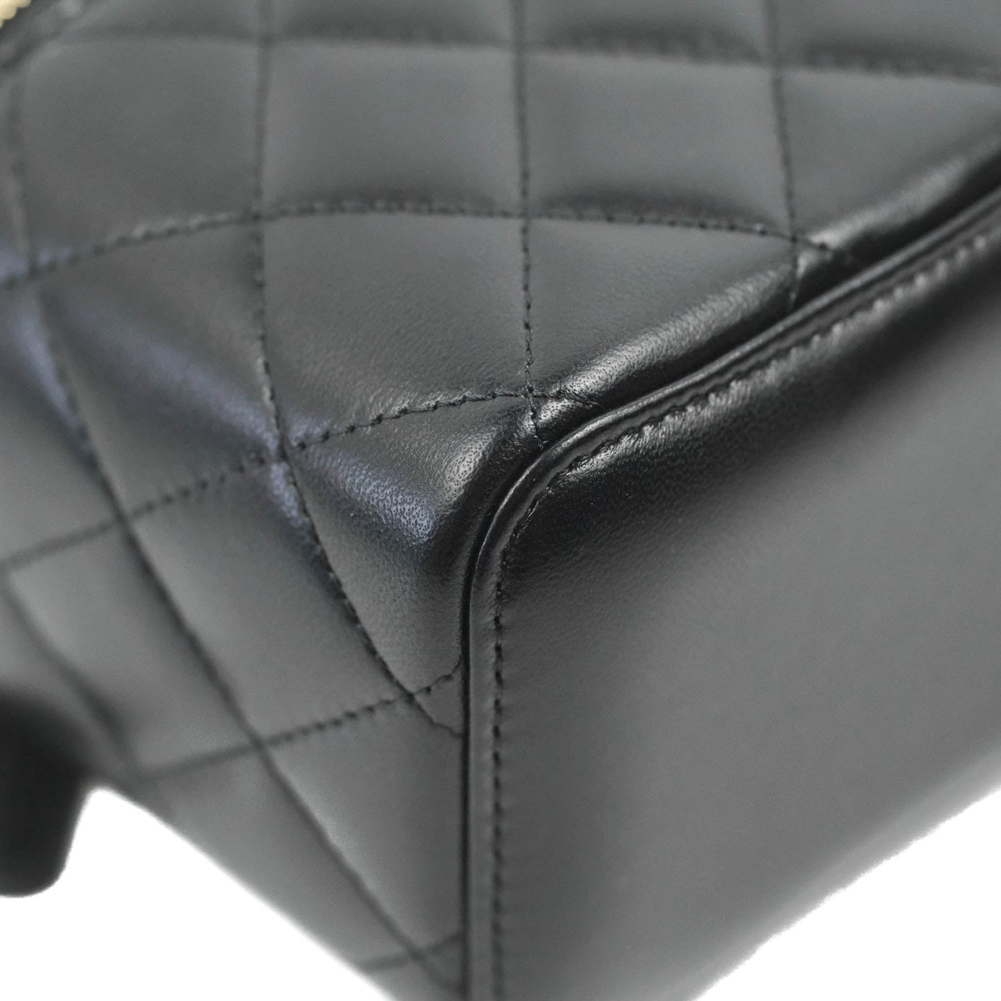 Chanel Trendy CC Vanity with Chain Black Lambskin Gold Hardware