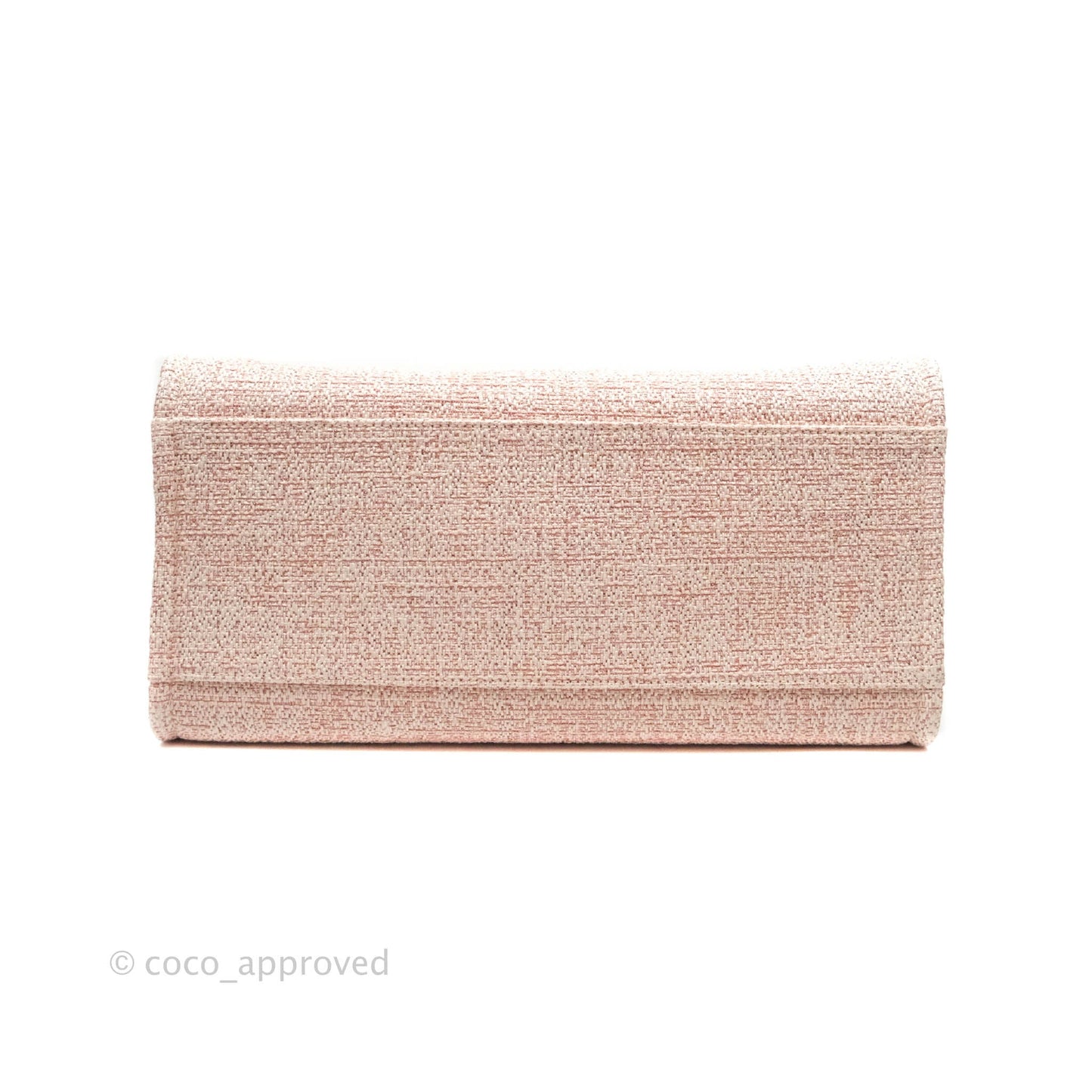 Chanel Large Deauville Pink Tweed Glittering Gold Hardware