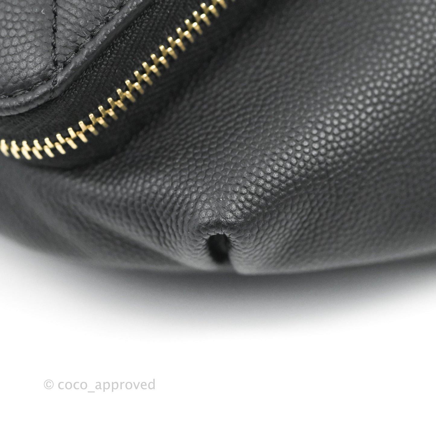 Chanel Quilted Business Affinity Waist Belt Bag Black Caviar Gold Hardware