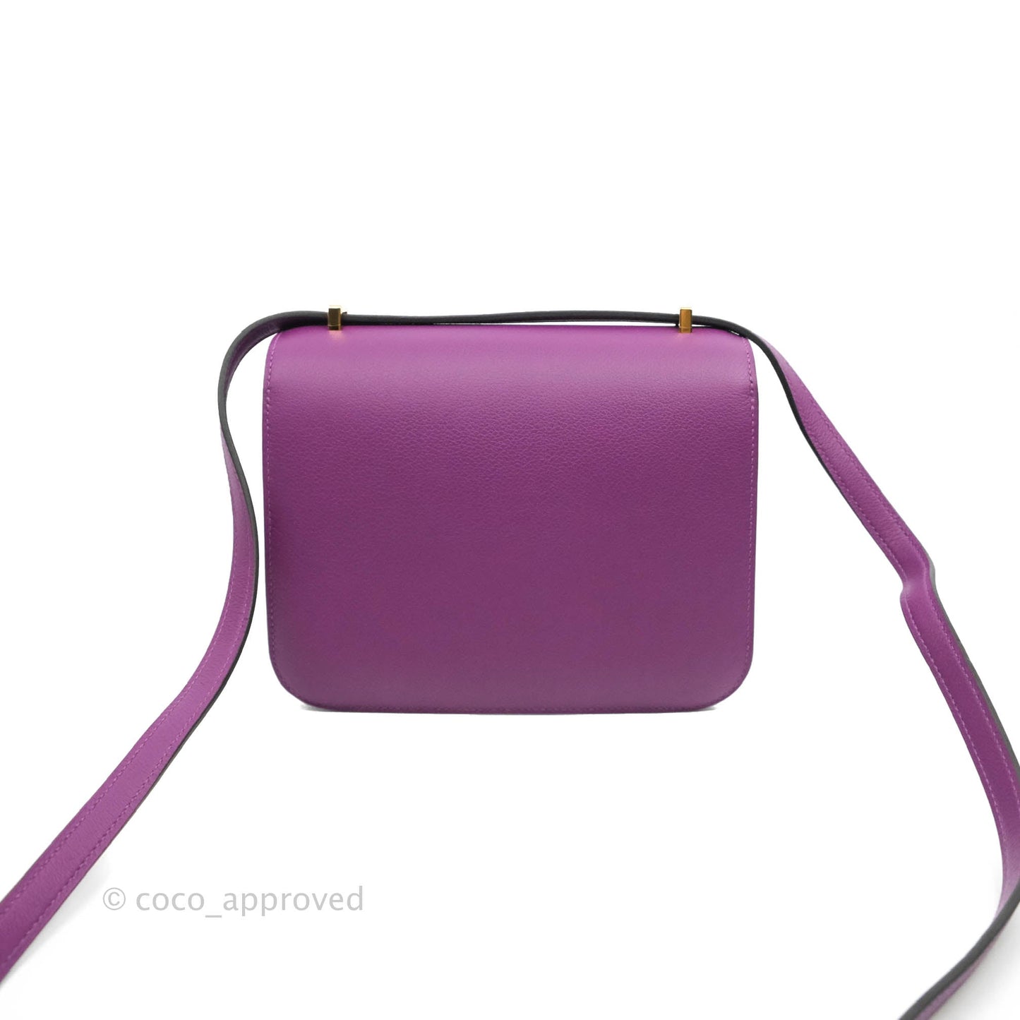 Hermès Constance Mini 18cm Evercolor Anemone Gold Hardware