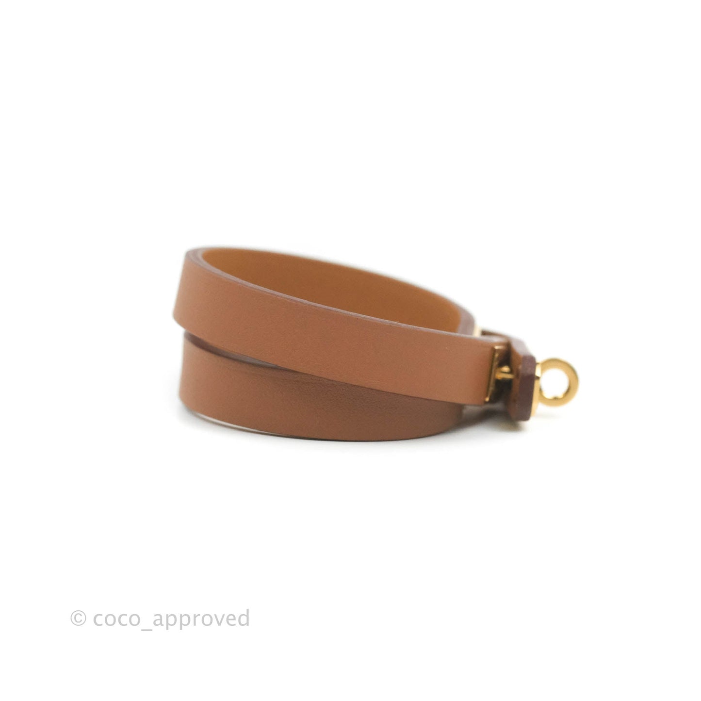 Hermès Kelly Double Tour Bracelet Gold Swift Gold Hardware