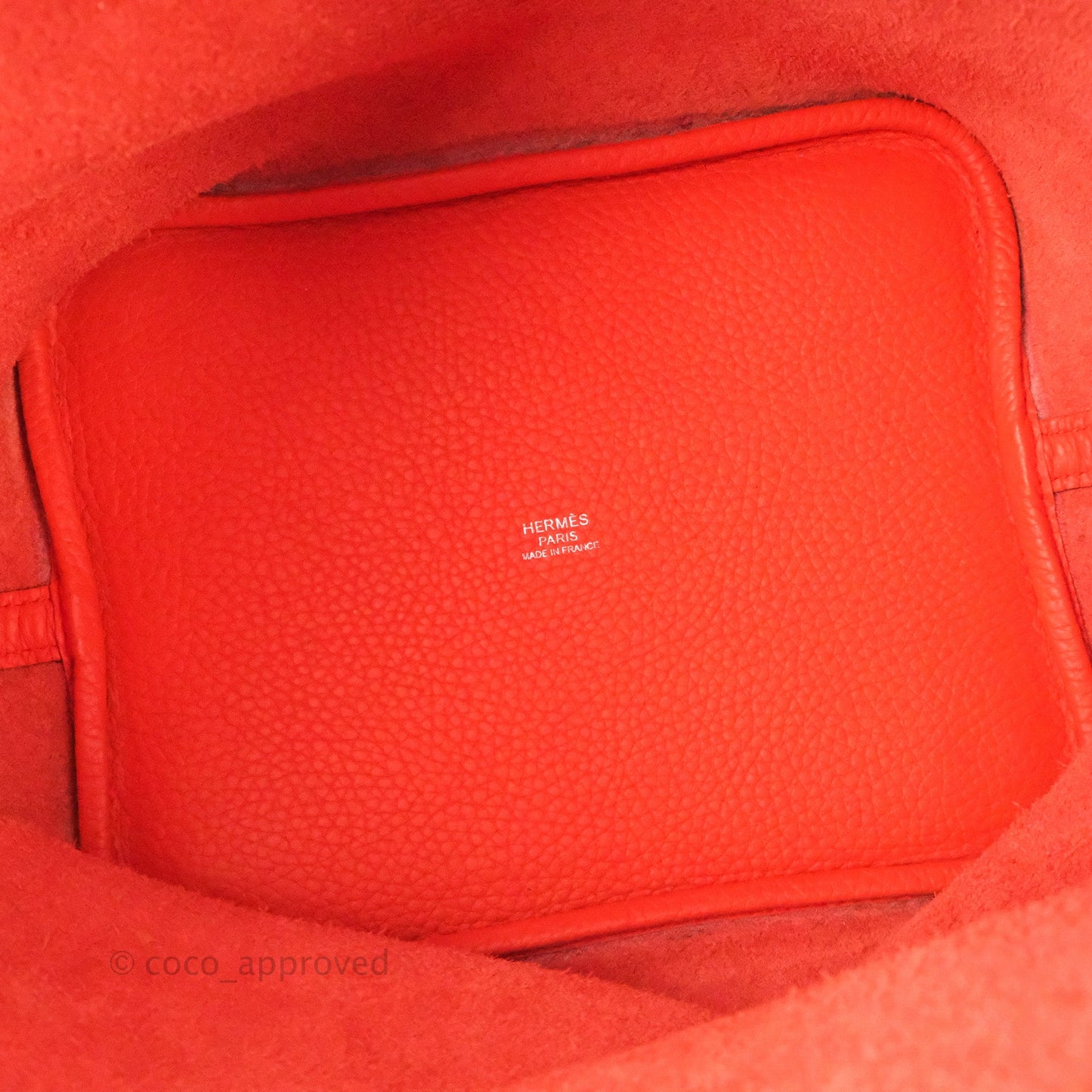 Hermès Picotin 22 Orange Clemence Palladium Hardware
