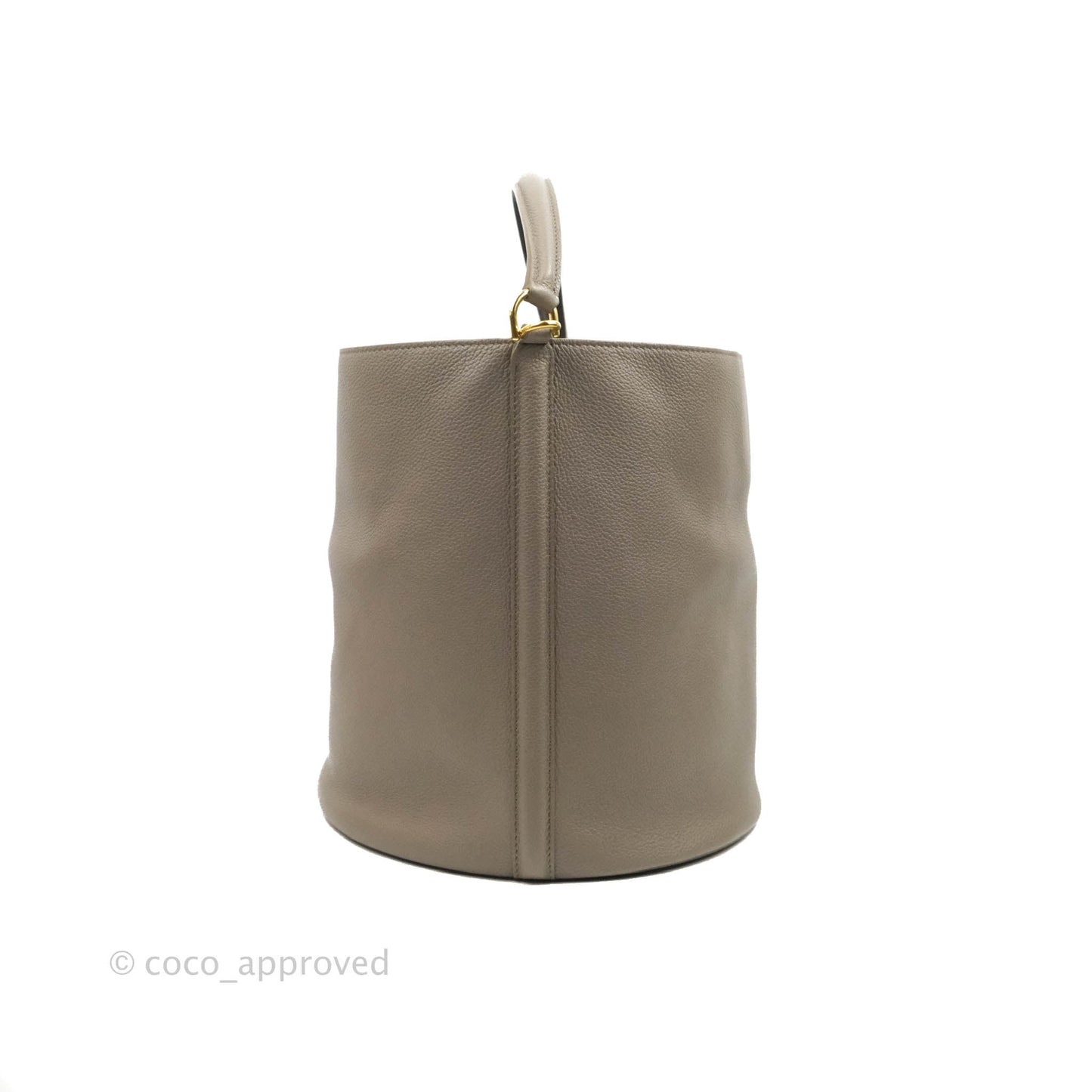 Celine Bucket 16 Bag in Supple Grained Calfskin Pebble Gold Hardware