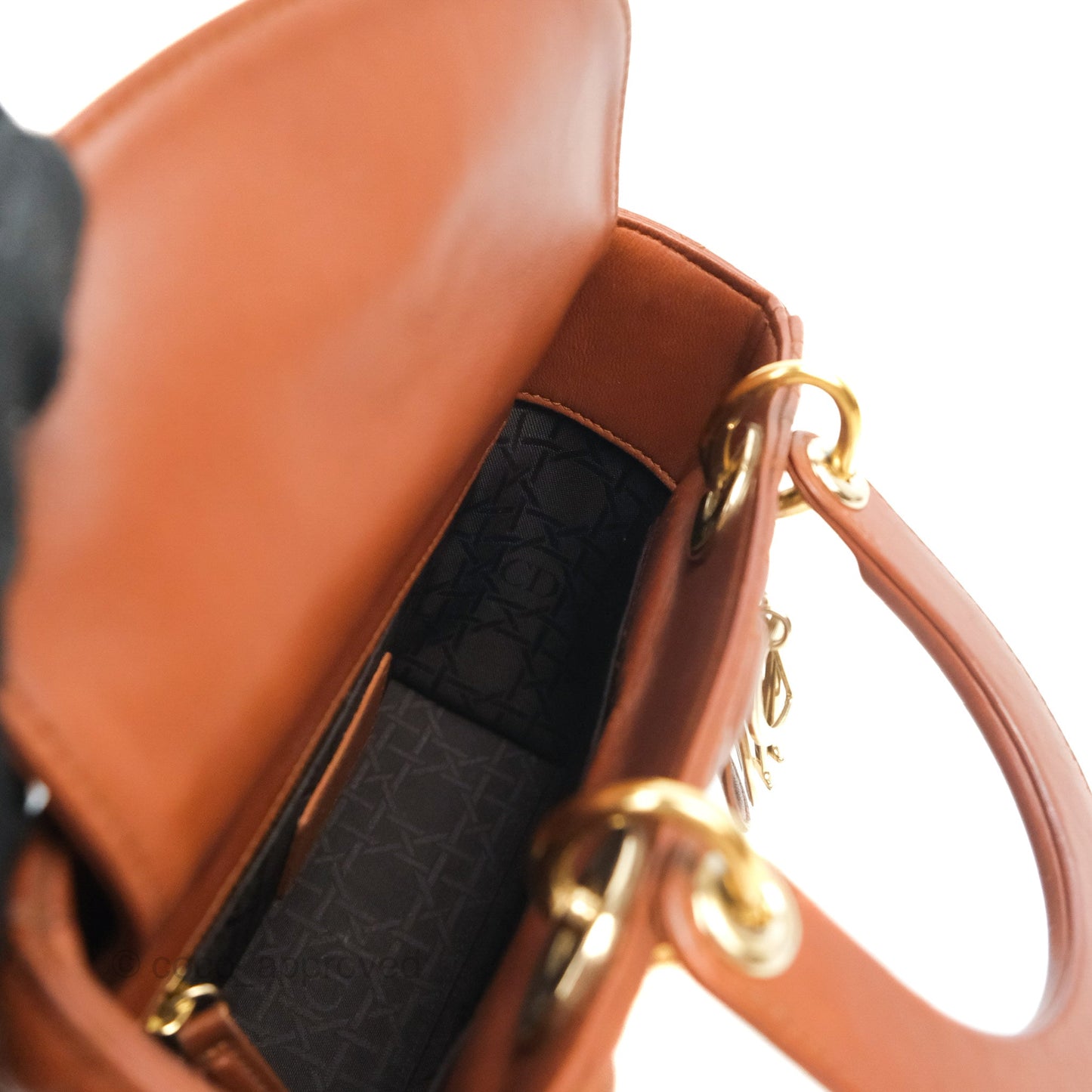 Christian Dior My ABCDior Lady Dior Brown Lambskin Gold Hardware