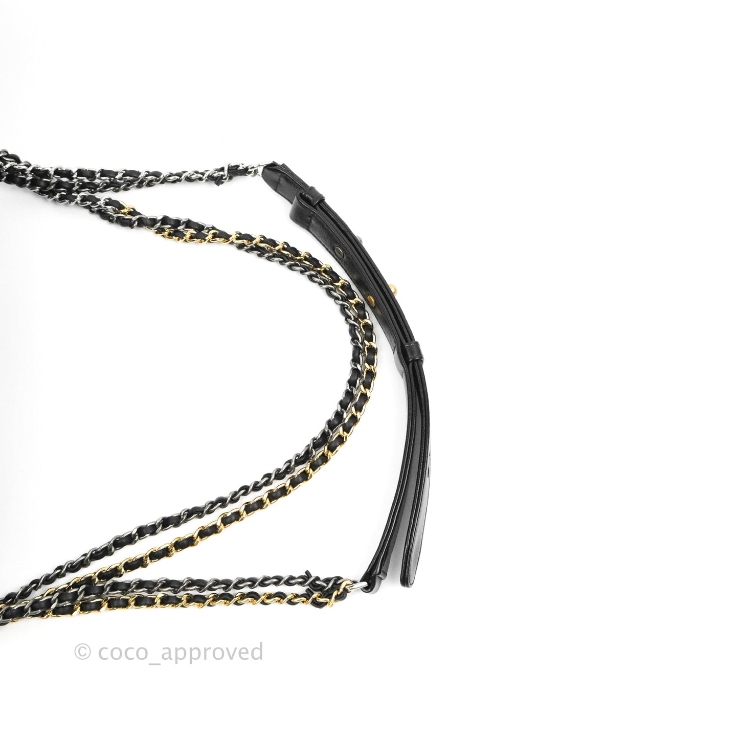 Chanel Medium Gabrielle Hobo with Logo Handle Black Aged Calfskin