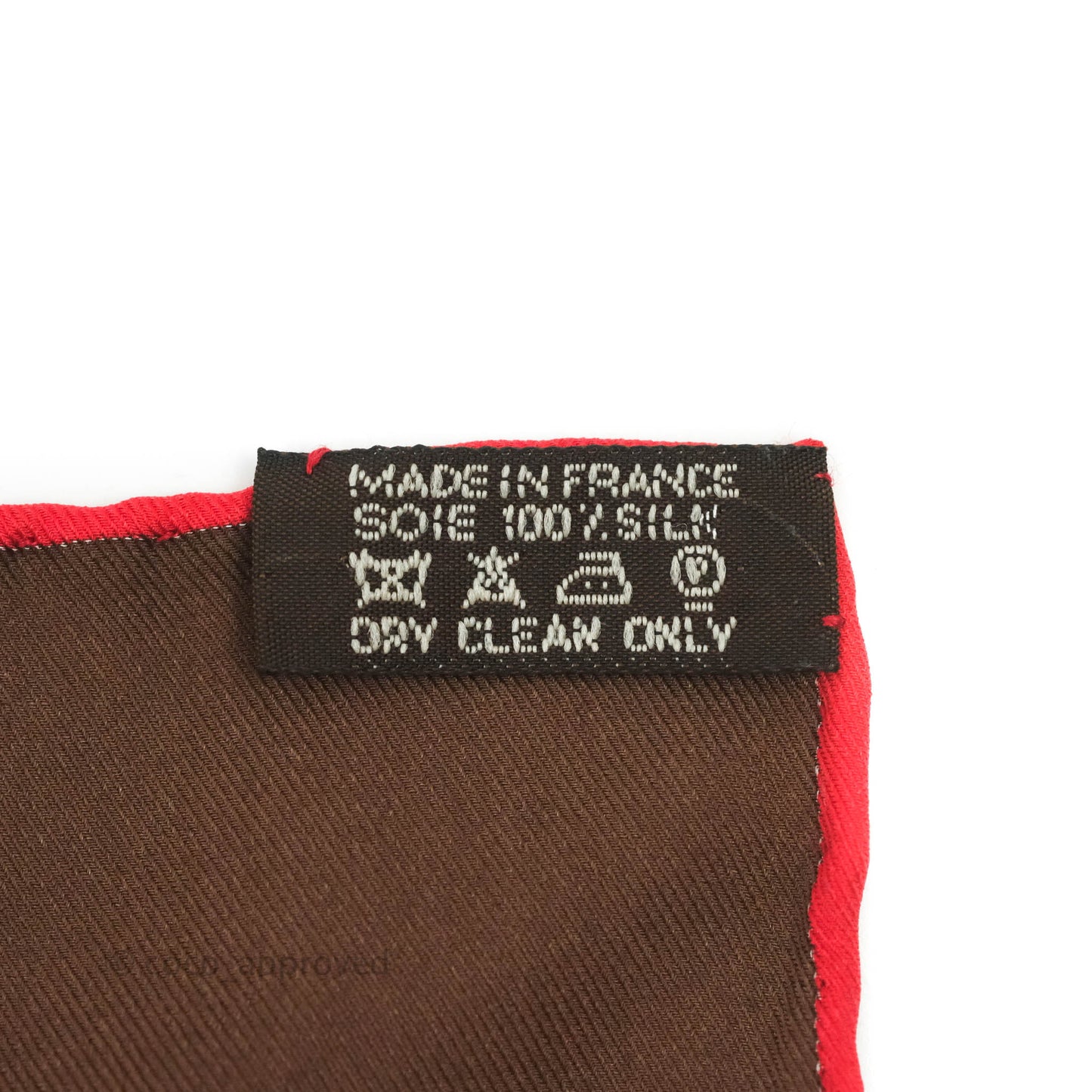 Hermès Calèche Élastique Silk Scarf Brown