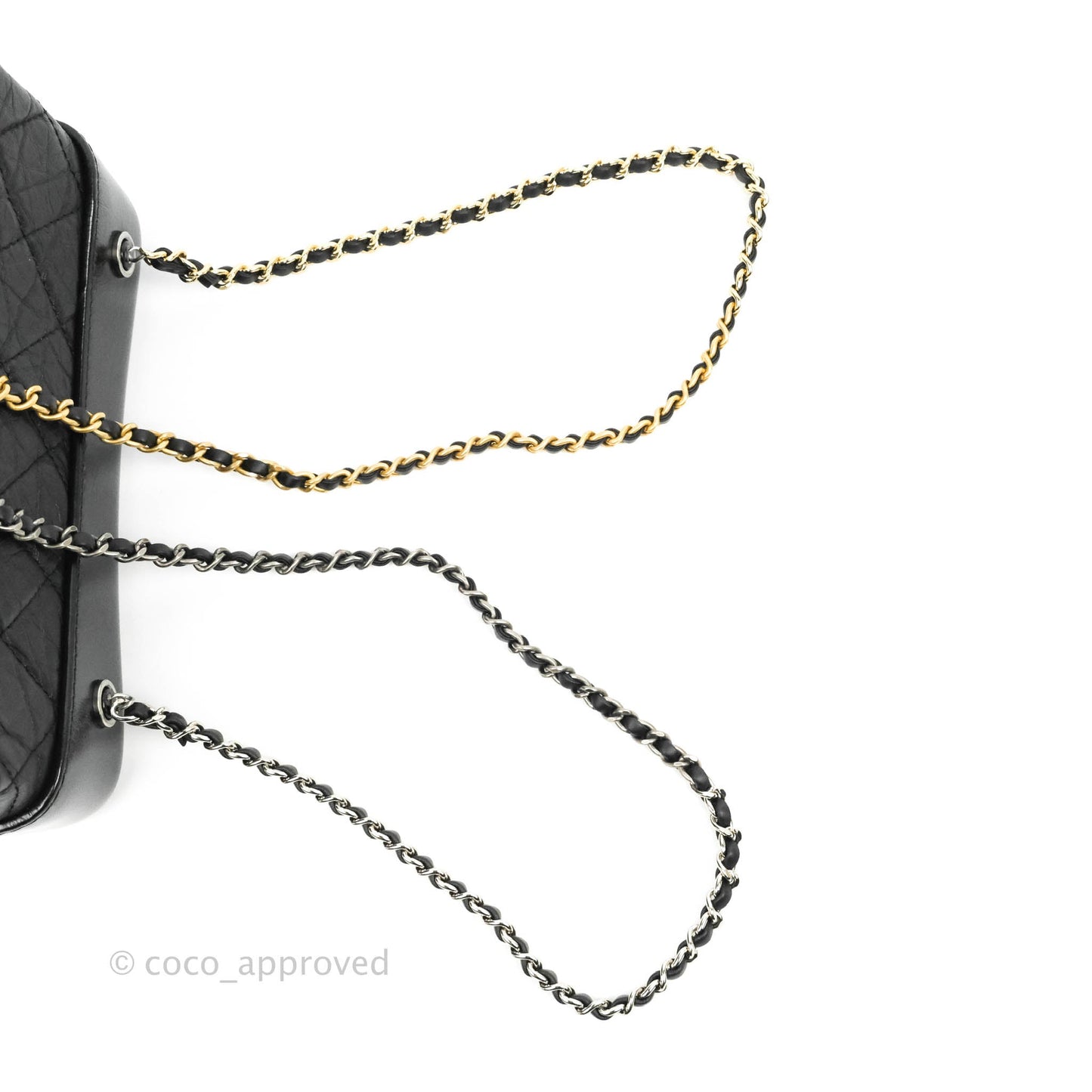 Chanel Small Gabrielle Backpack Black Aged Calfskin