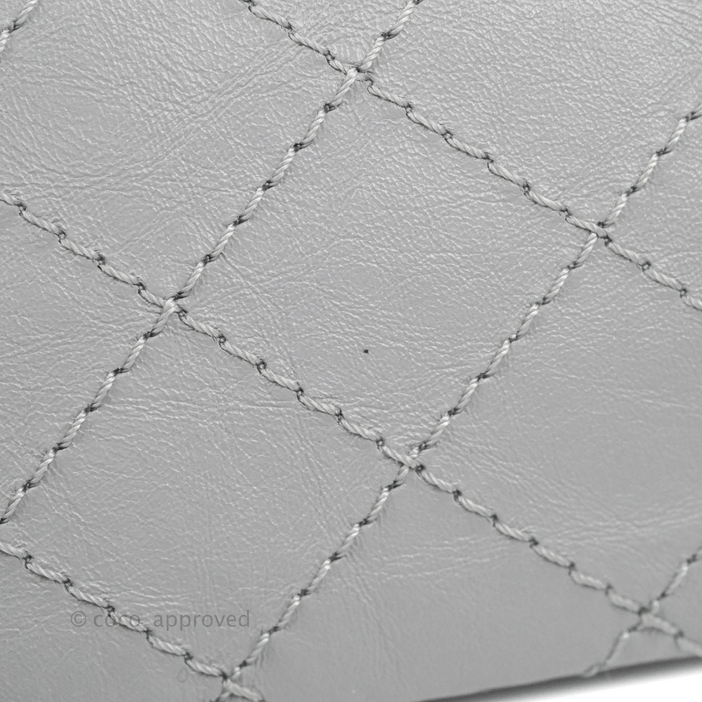 Chanel Mini Reissue 224 Grey Aged Calfskin Aged Gold Hardware