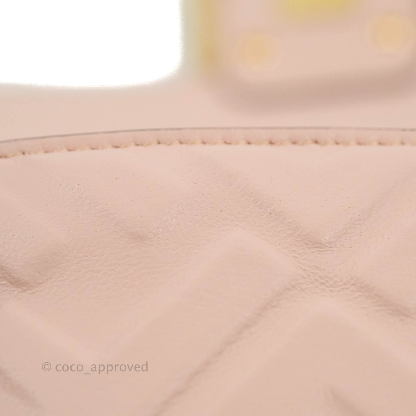 Fendi Medium Nappa FF 1974 Embossed Baguette Rosa Quarzo Gold Hardware