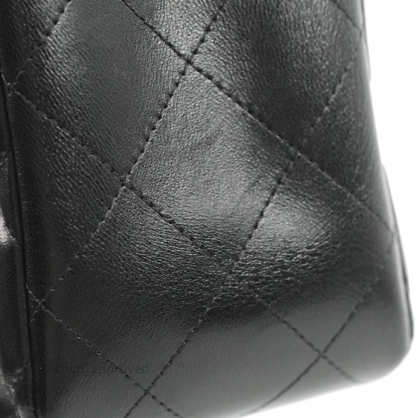 Chanel Jumbo Double Flap Black Lambskin Gold Hardware