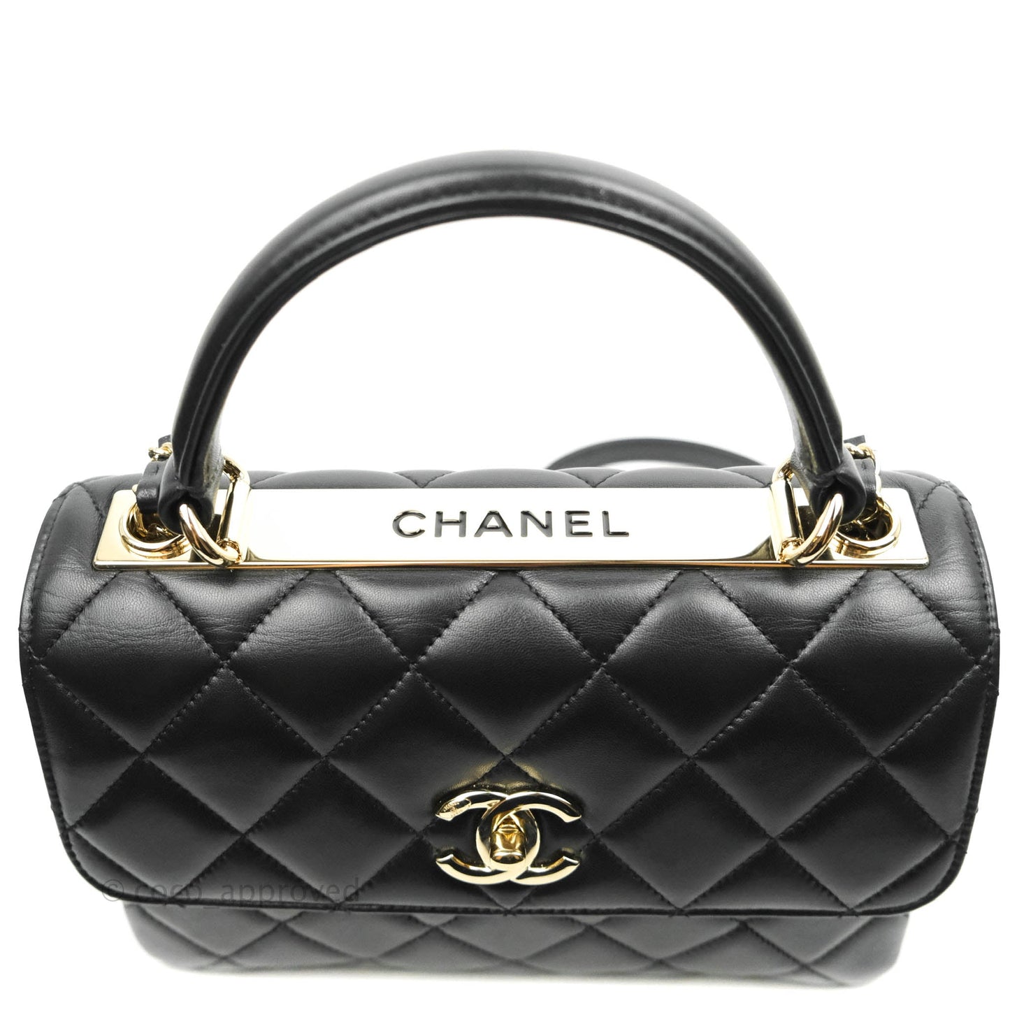 Chanel Trendy CC Small Black Lambskin Gold Hardware