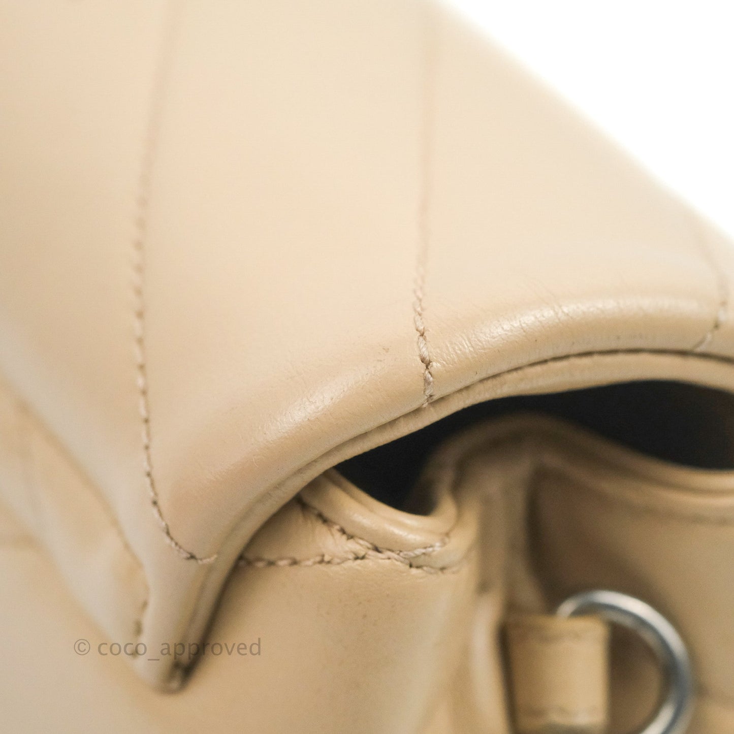 Saint Laurent Loulou Toy Quilted Leather Shoulder Bag Light Beige