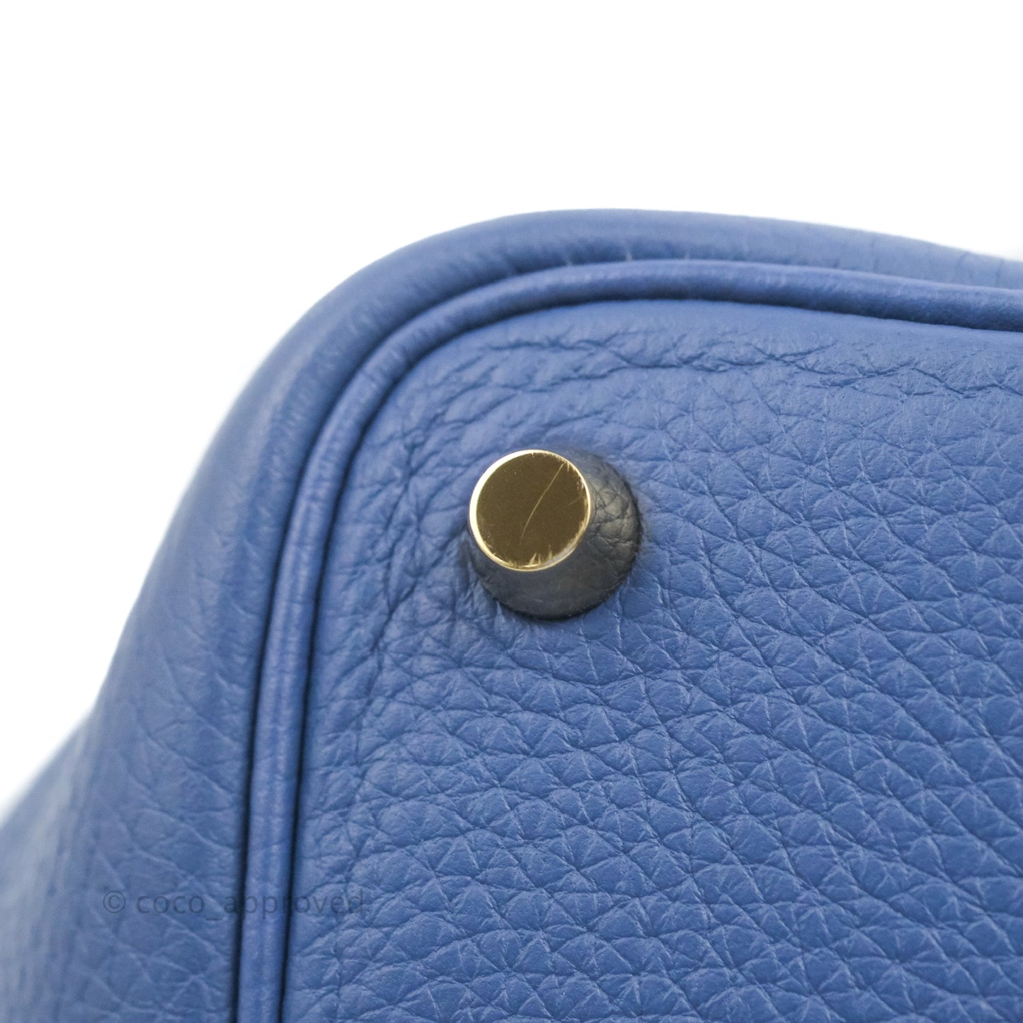 Hermès Picotin Lock 18 TM Bleu Brighton Gold Hardware