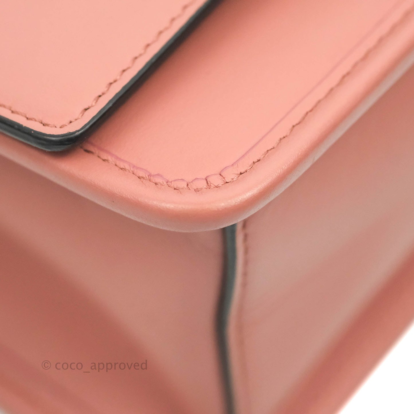Fendi Small Kan I Shoulder Bag Rosy Pink Calfskin Gold & Silver Hardware
