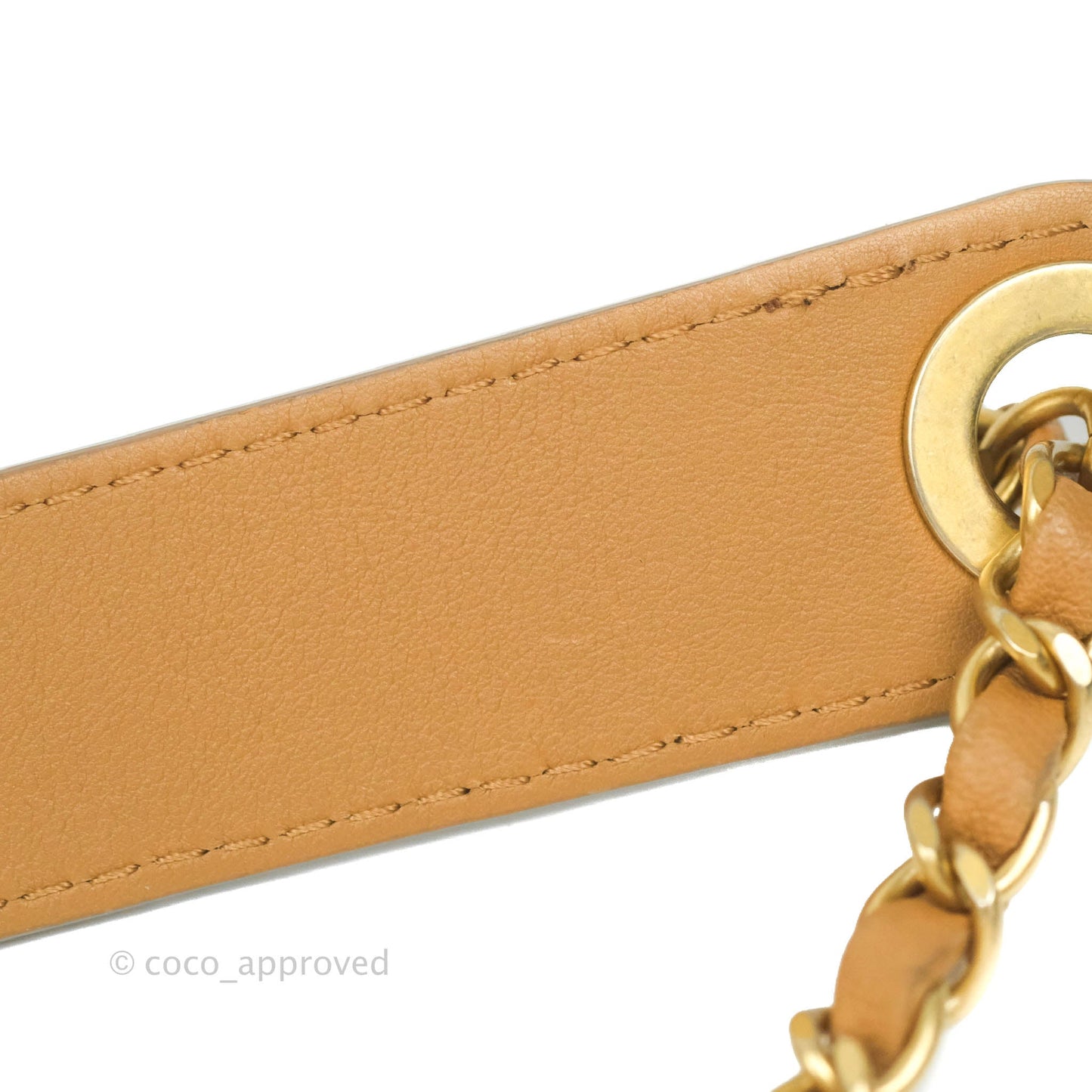 Chanel Quilted Flap With Coin Purse Caramel Calfskin Aged Gold Hardware 19K