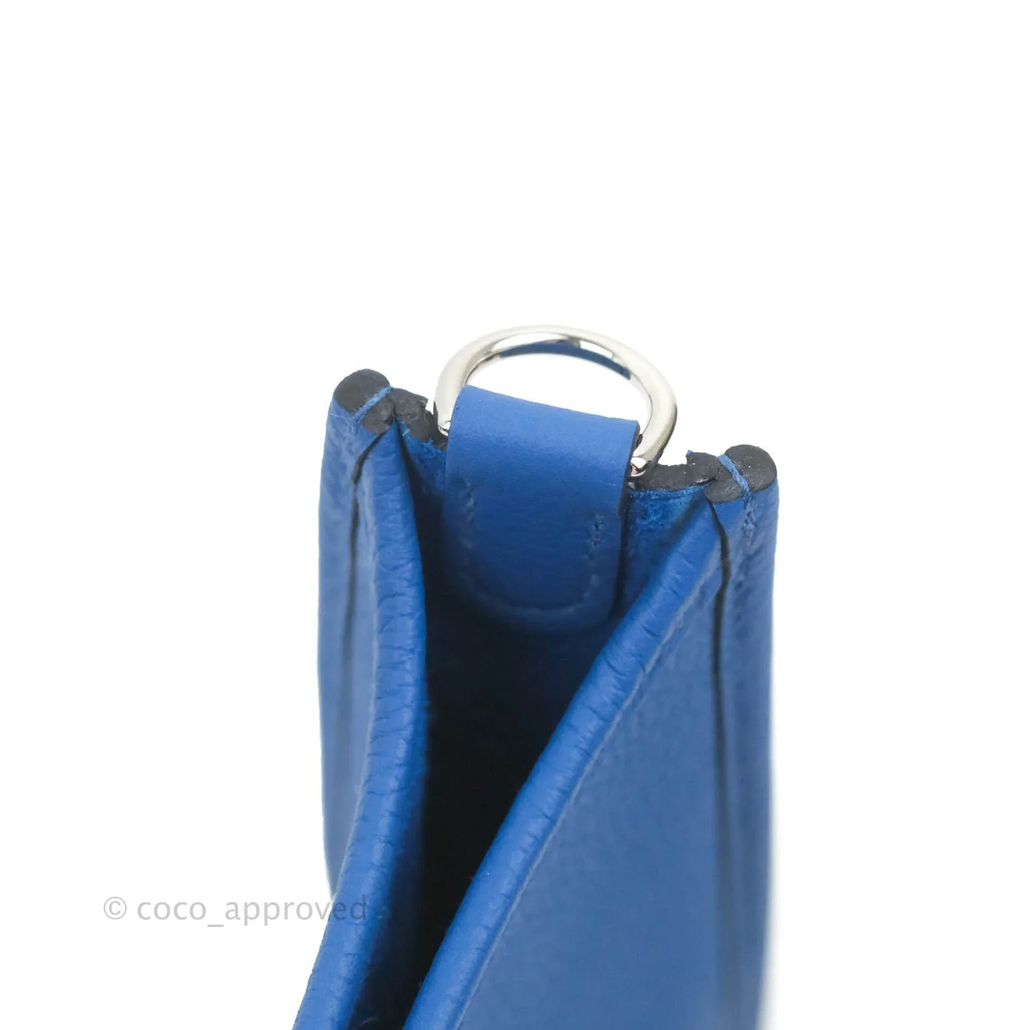 Hermès Mini Evelyne 16 Bleu France Taurillon Maurice Palladium Hardware
