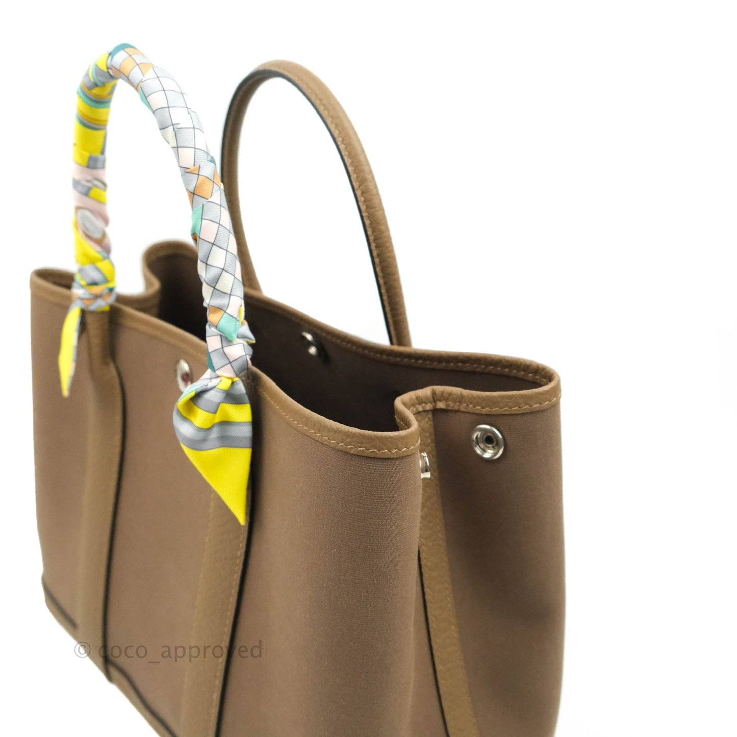 Hermès Garden Party 30 Canvas Brown