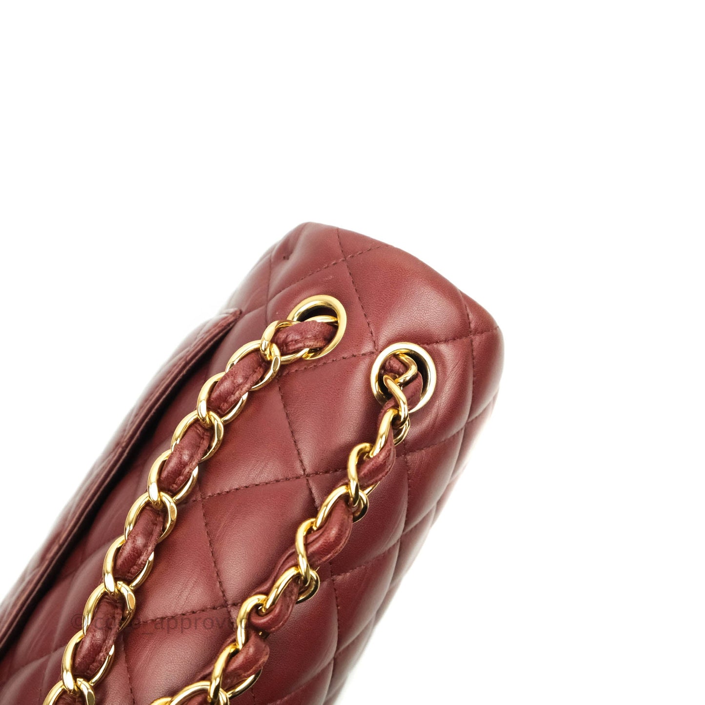 Chanel Jumbo Double Flap Burgundy Lambskin Gold Hardware