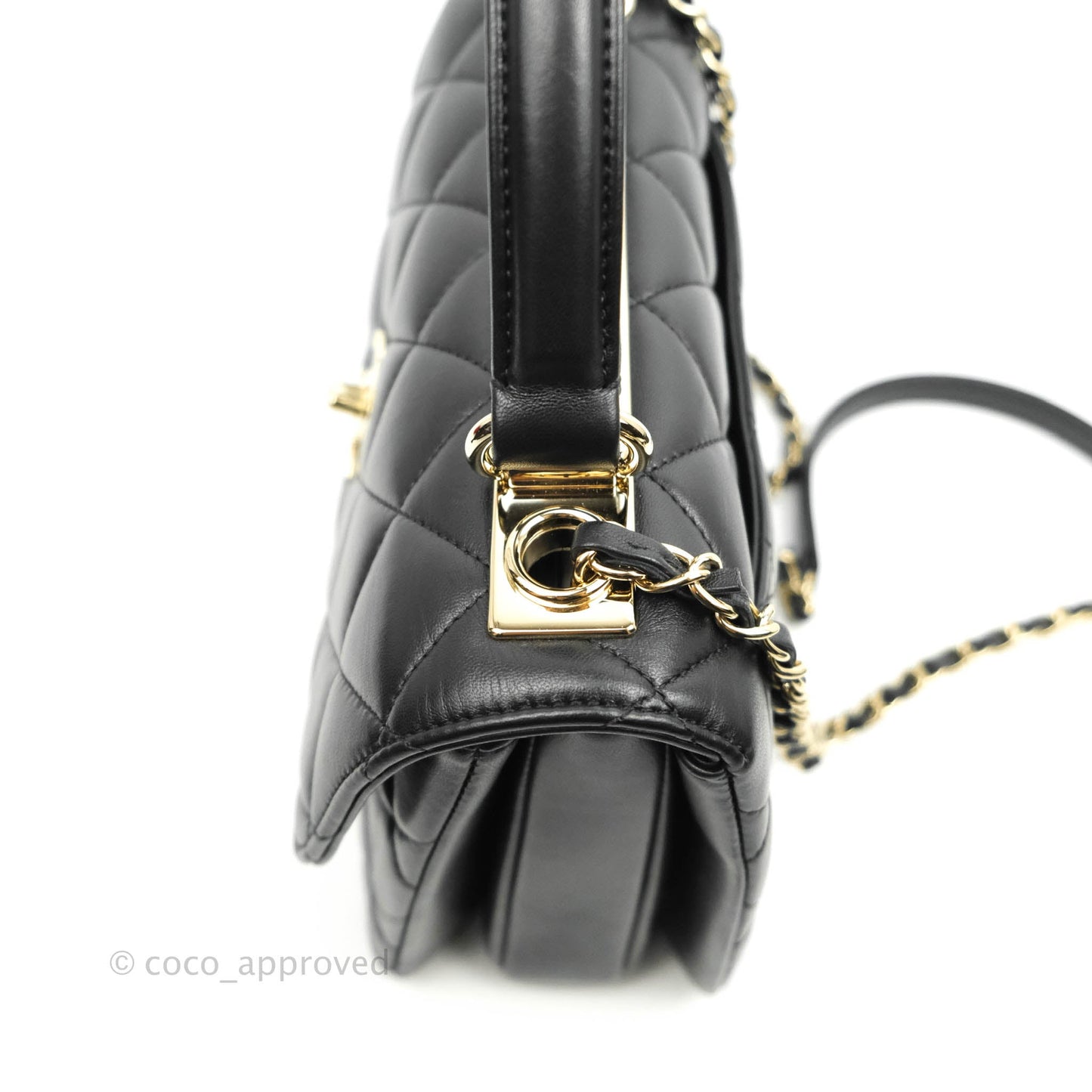 Chanel Trendy CC Small Black Lambskin Gold Hardware
