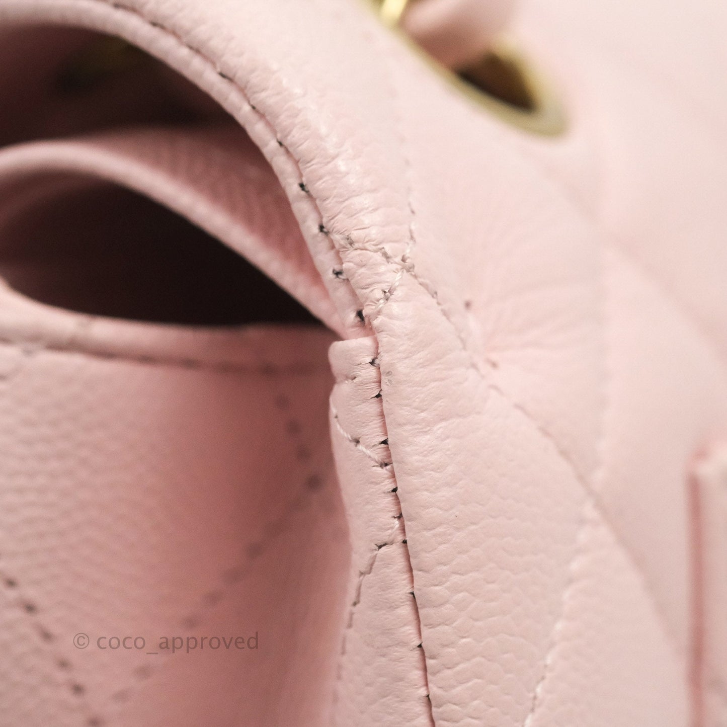 Chanel Classic Small S/M Flap Pink Caviar Gold Hardware 22S