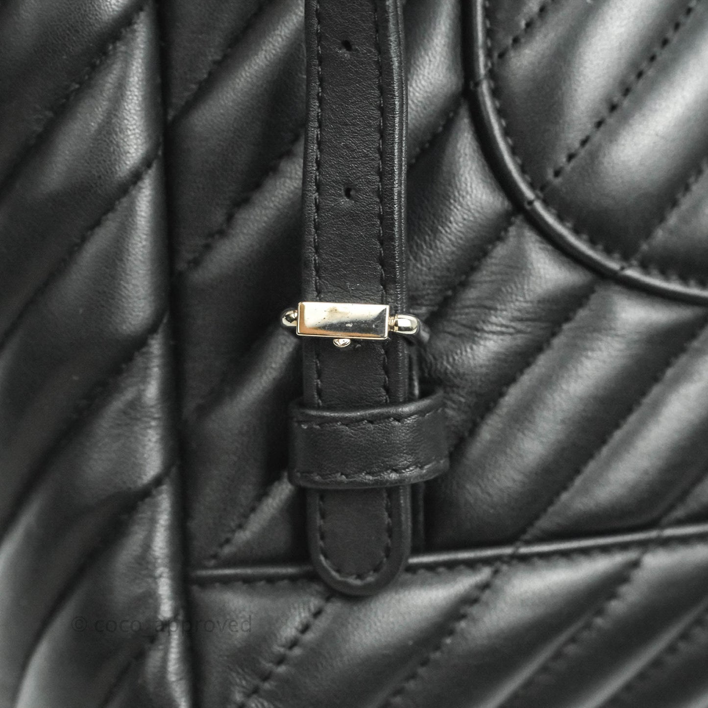 Chanel Medium Chevron Urban Spirit Backpack Black Calfskin Silver Hardware