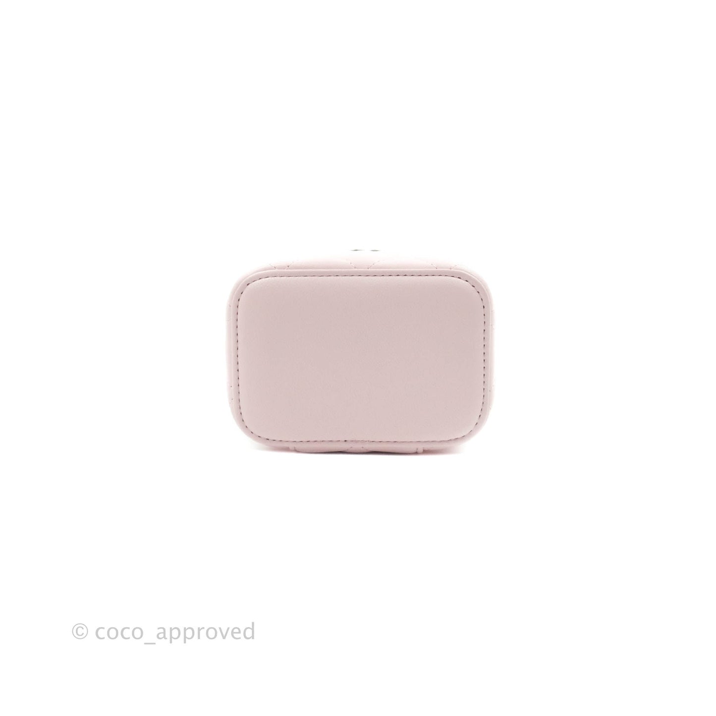 Chanel Mini Top Handle Vanity With Chain Light Pink Lambskin Gold Hardware