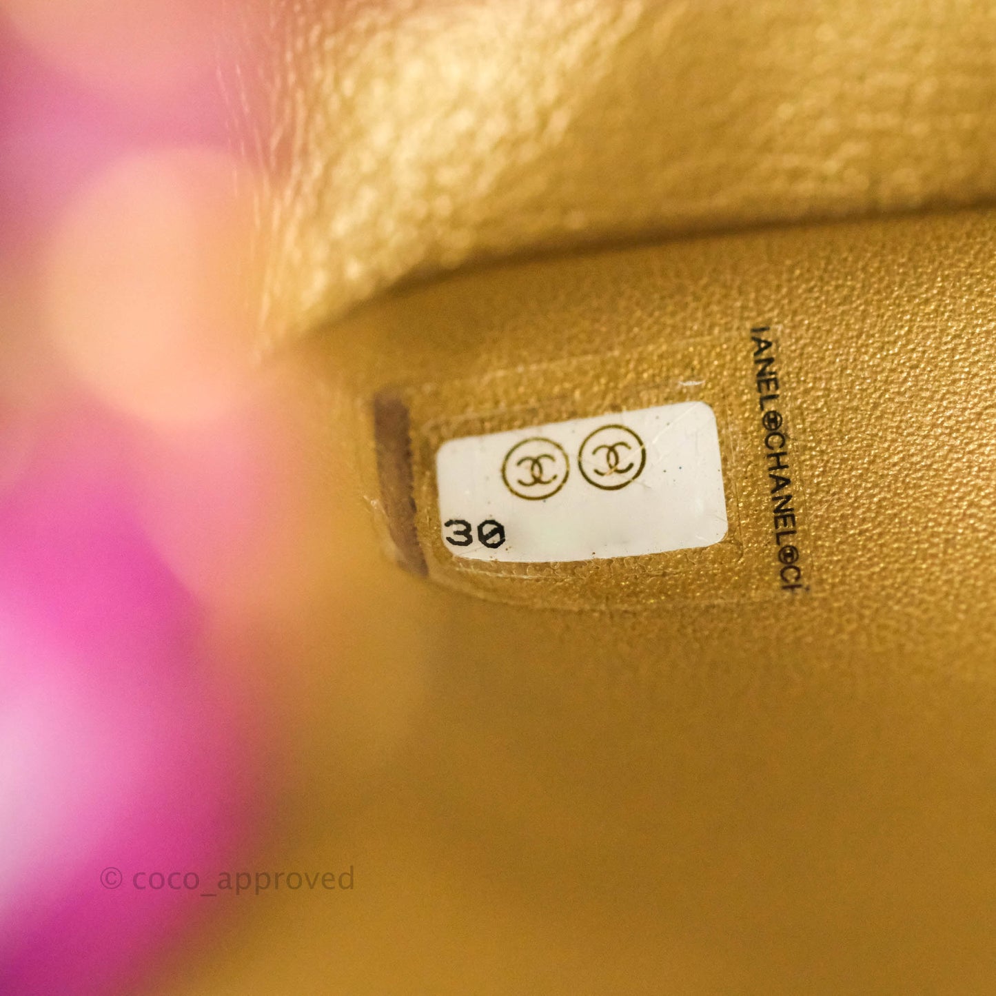 Chanel Mini Rectangular Pearl Crush Quilted Purple Lambskin Aged Gold Hardware