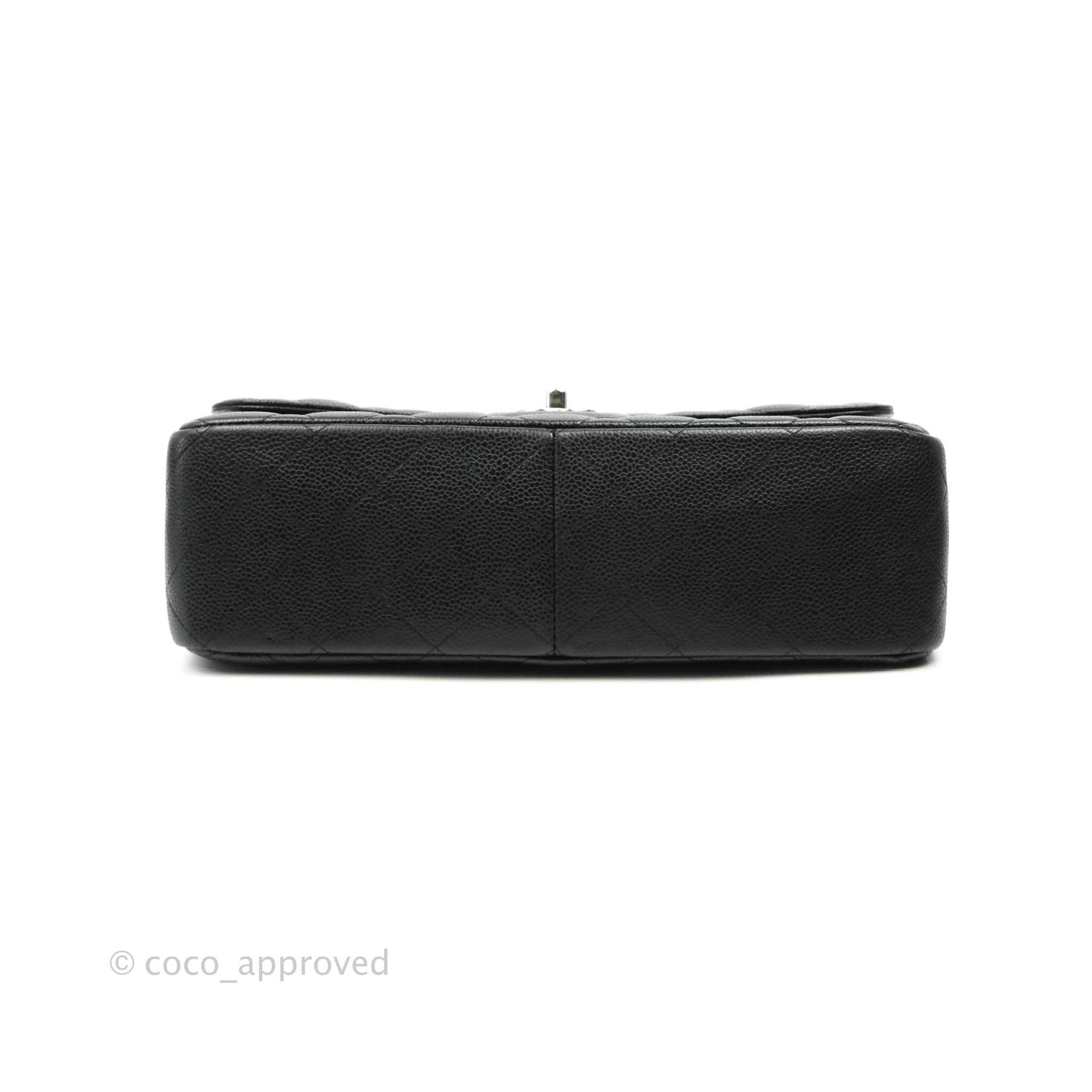 Chanel Jumbo Double Flap Black Caviar Silver Hardware⁣⁣