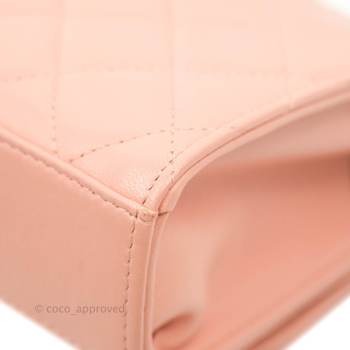 Chanel Mini Quilted Trendy CC Clutch With Chain Pink Lambskin Gold Hardware