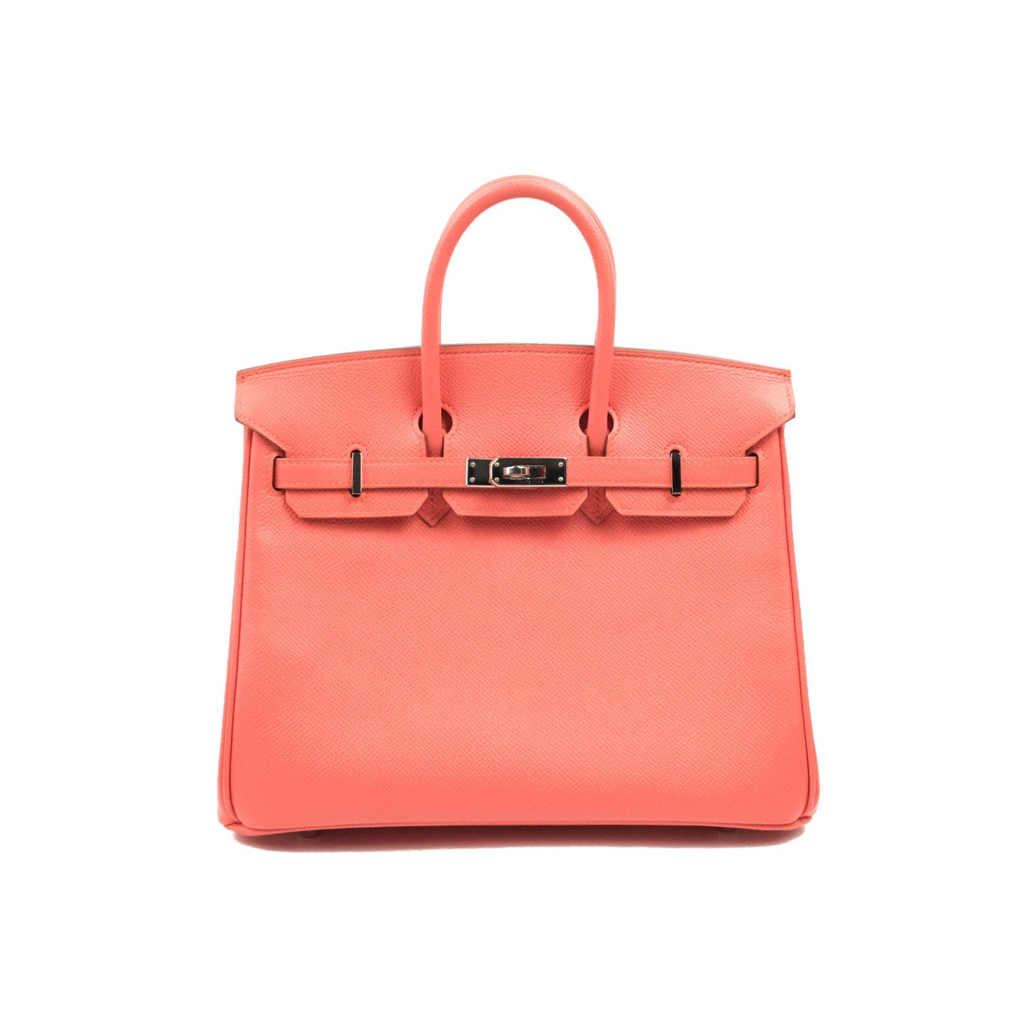 Hermes Birkin 25 Flamingo Epsom Palladium Hardware