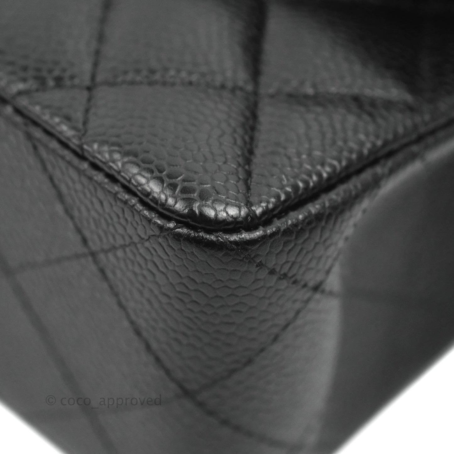 Chanel Small Classic Quilted Flap Black Caviar Gold Hardware