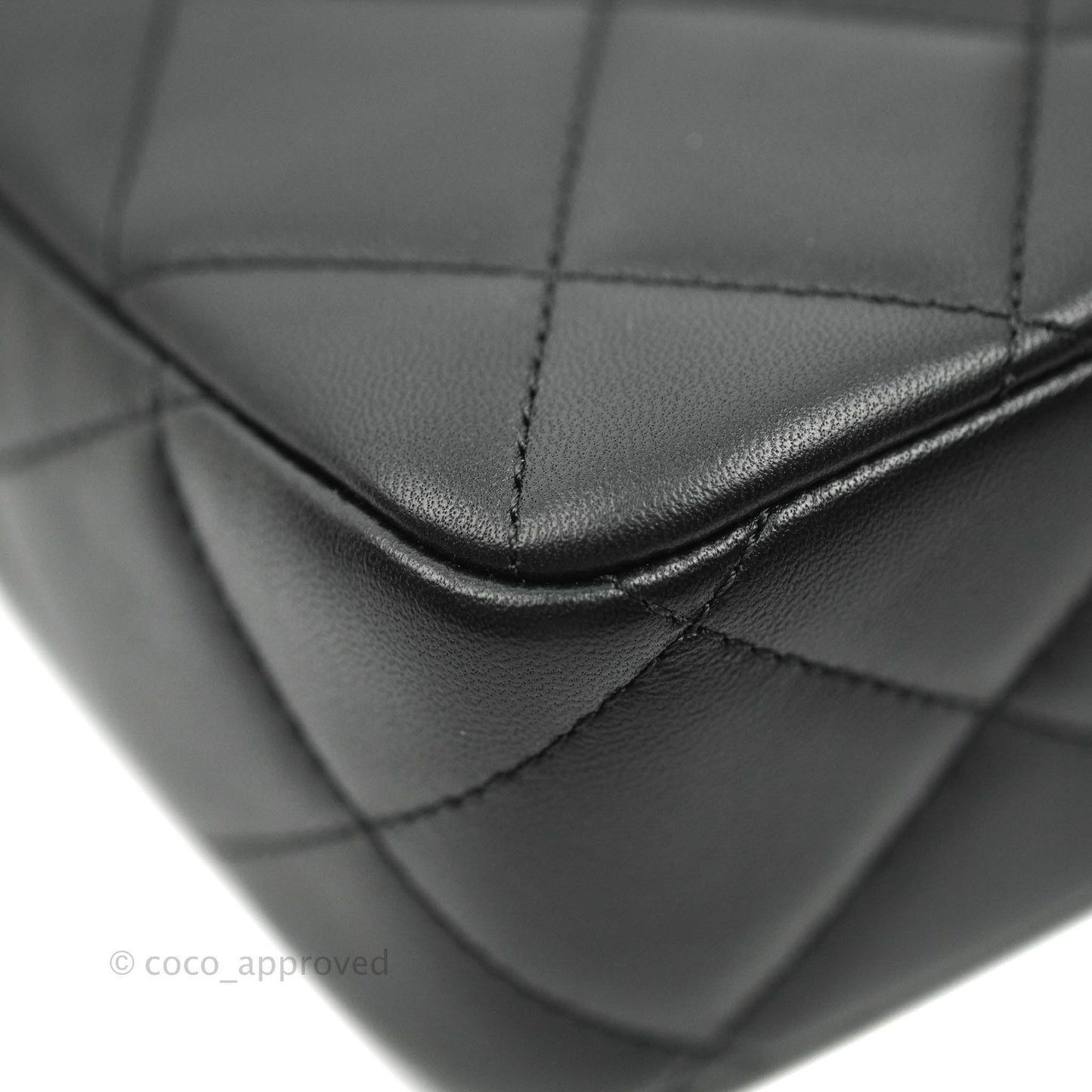 Chanel Quilted My Perfect Mini With Pearl Black Lambskin Gold Hardware