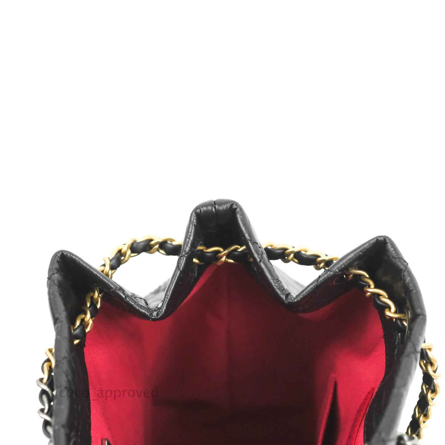 Chanel Small Gabrielle Backpack Black Aged Calfskin