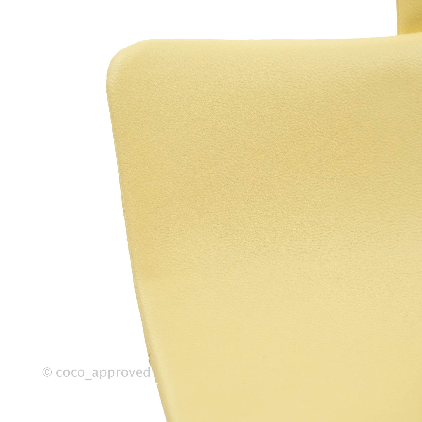 Chanel Top Handle Mini Rectangular Flap Bag Yellow Lambskin Gold Hardware