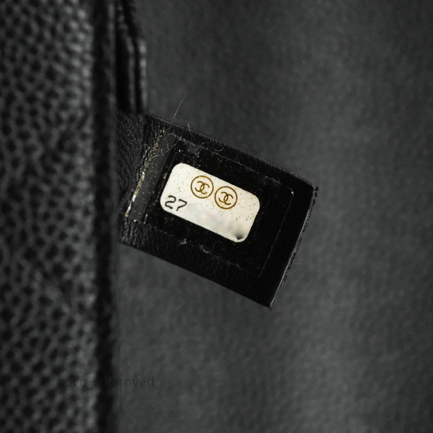 Chanel Chic Affinity Small Grained Calfskin Black Aged Gold Hardware