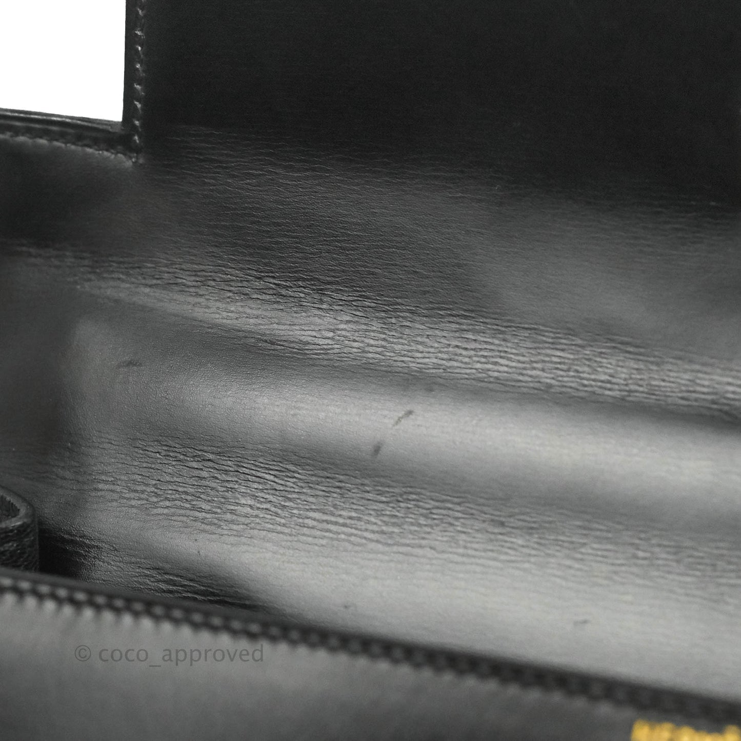 Hermès Kelly 28 Vintage Sellier Black Box Leather Gold Hardware