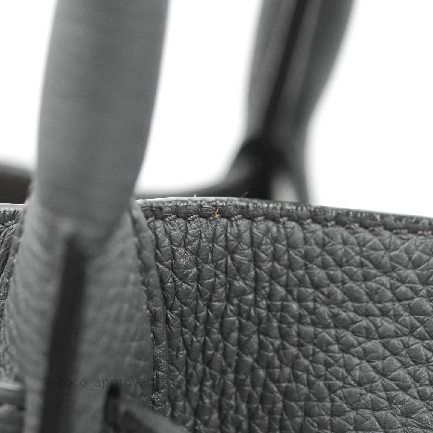 Celine Small Big Bag Black Supple Grained Leather Silver Hardware Dark Grey