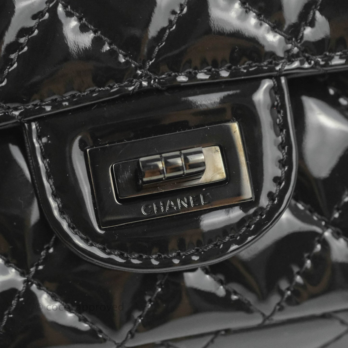 Chanel Quilted Mini Reissue 224 So Black Patent