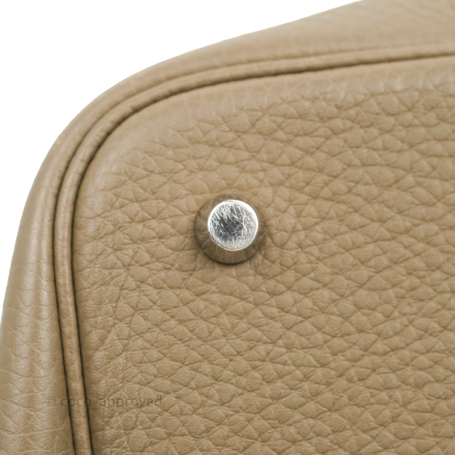 Hermès Picotin Lock 22 Clemence Etoupe Palladium Hardware