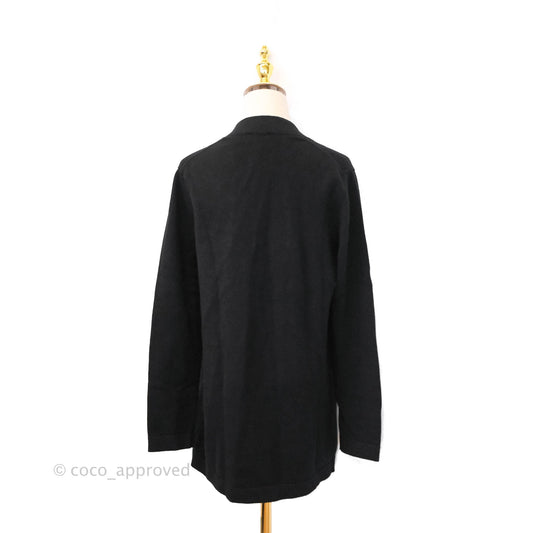 Chanel Long Cardigan Black 22SS Size 38