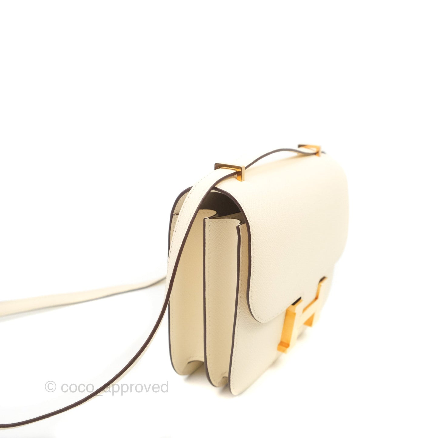 Hermès Constance Mini 18cm Nata Epsom Rose Gold Hardware